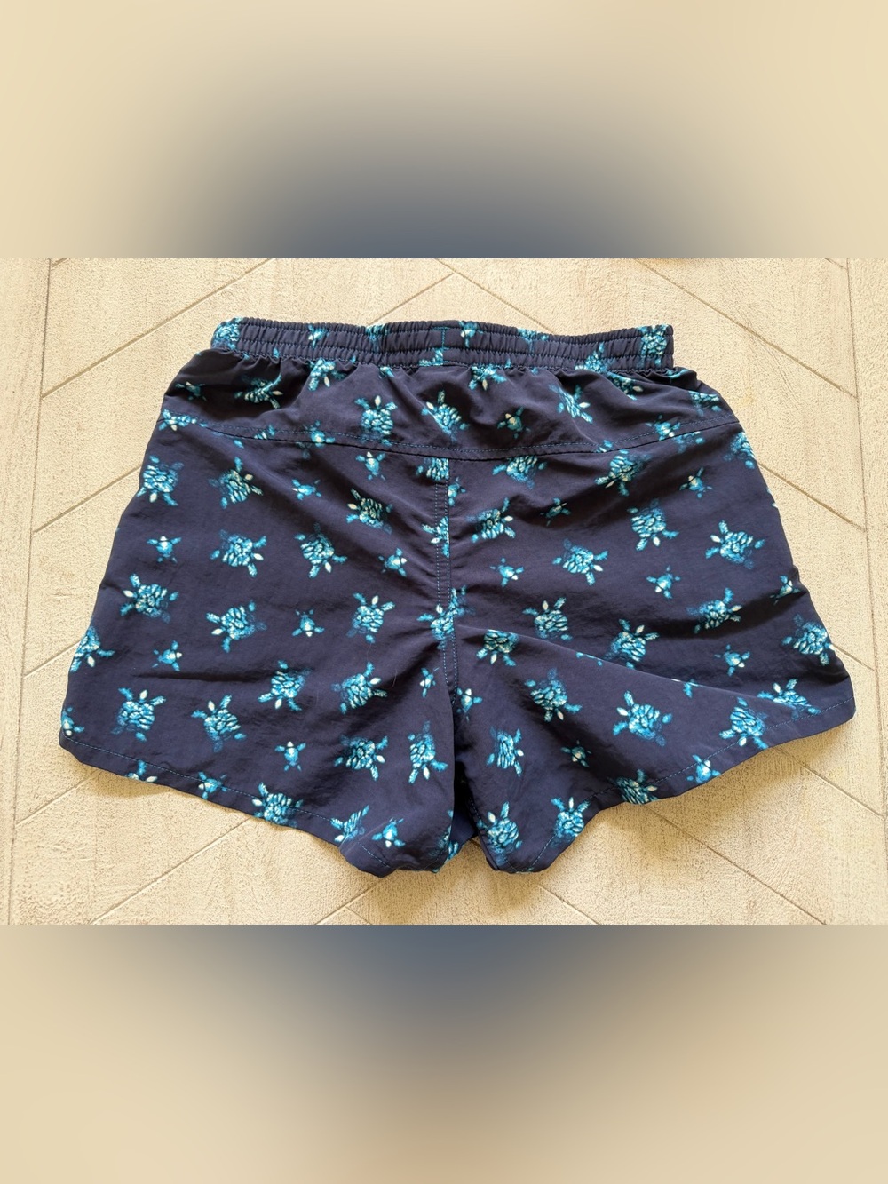 Patagonia XXS Baggies Shorts Blue Turtle Print Recycled Nylon Women’s Outdoor - Picture 2 of 10
